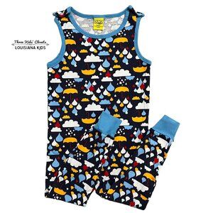 DUNS Sweden Sz 110 (5Y) Organic Rainy Day Jumpsuit Romper